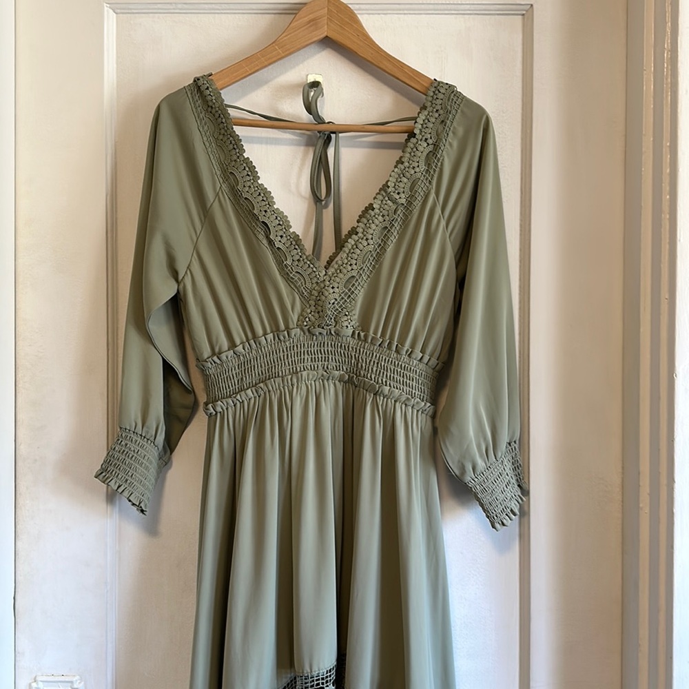 Baltic Born Sage Green Bump Friendly size medium dress